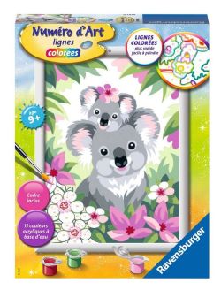 PEINTURE À NUMÉROS RAVENSBURGER - MAMAN KOALA ET SON BÉBÉ